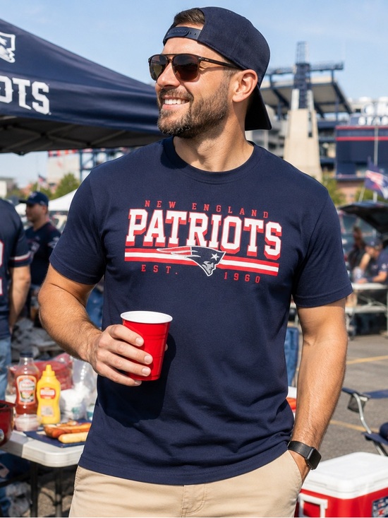Team Apparel Other - New England Patriots NFL Team Apparel T Shirt Mens Large Blue NWT Football Tee